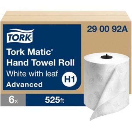 TORK Towel, Advcd, Roll, 525, White TRK290092A